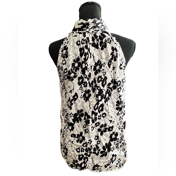 Cynthia Rowley 100% Silk Highneck Sleeveless Top - Picture 4 of 9